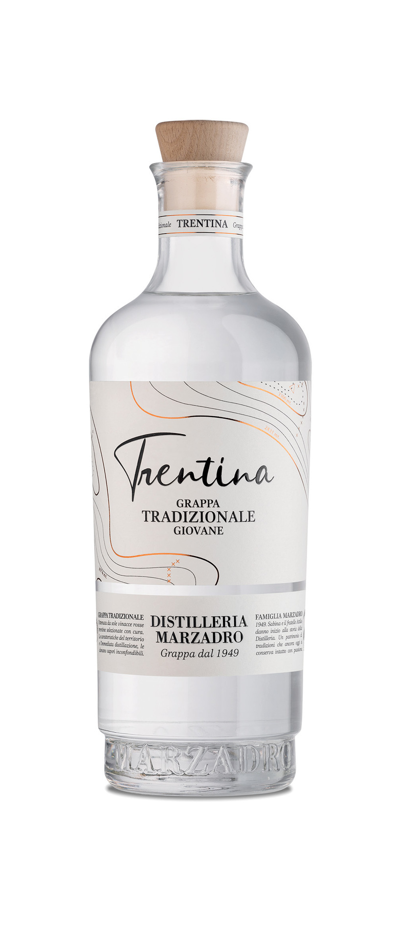 Marzadro Grappa La Trentina Tradizionale 41% 0,7l 