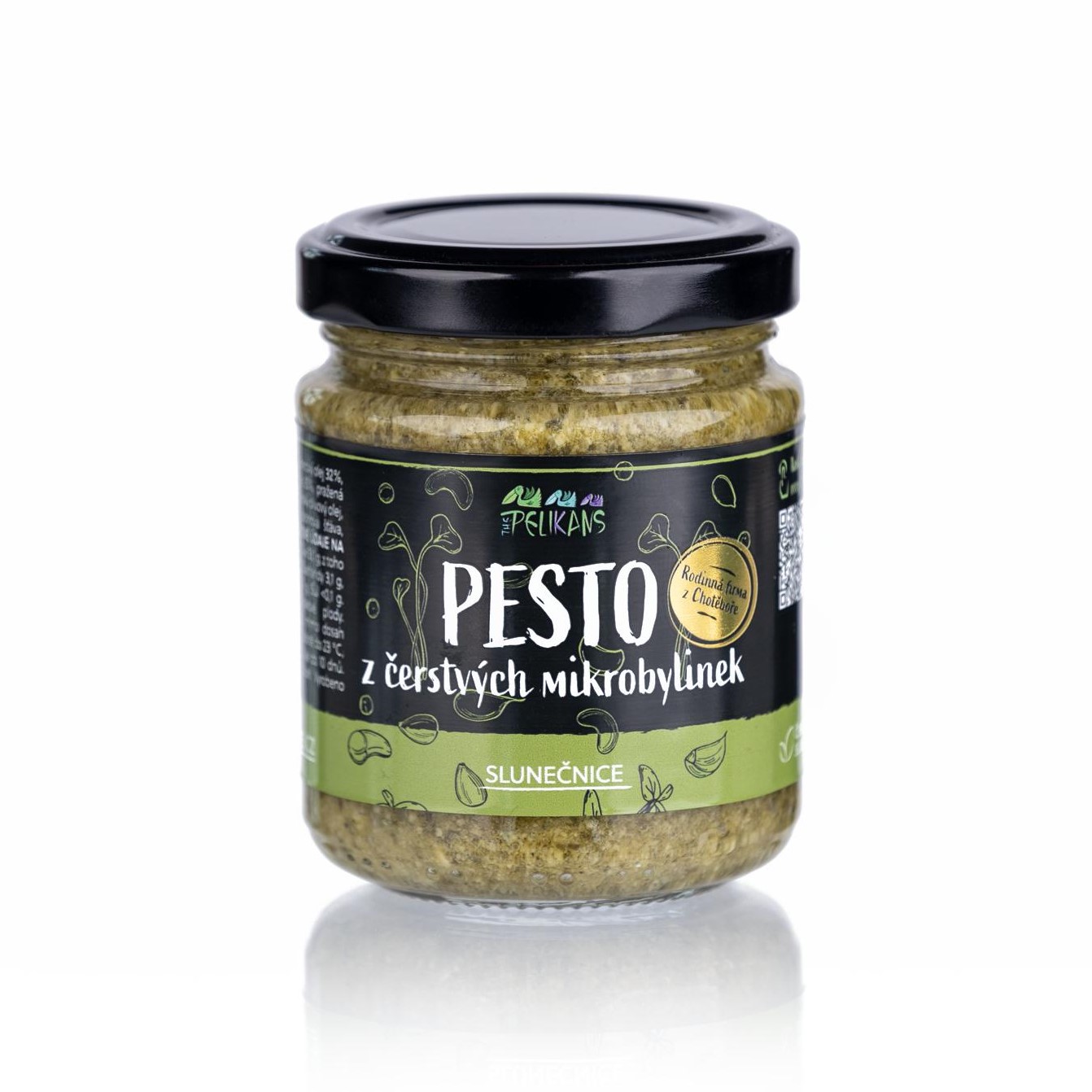 The Pelikans Pesto z čerstvých mikrobyliniek - slnečnica 100g