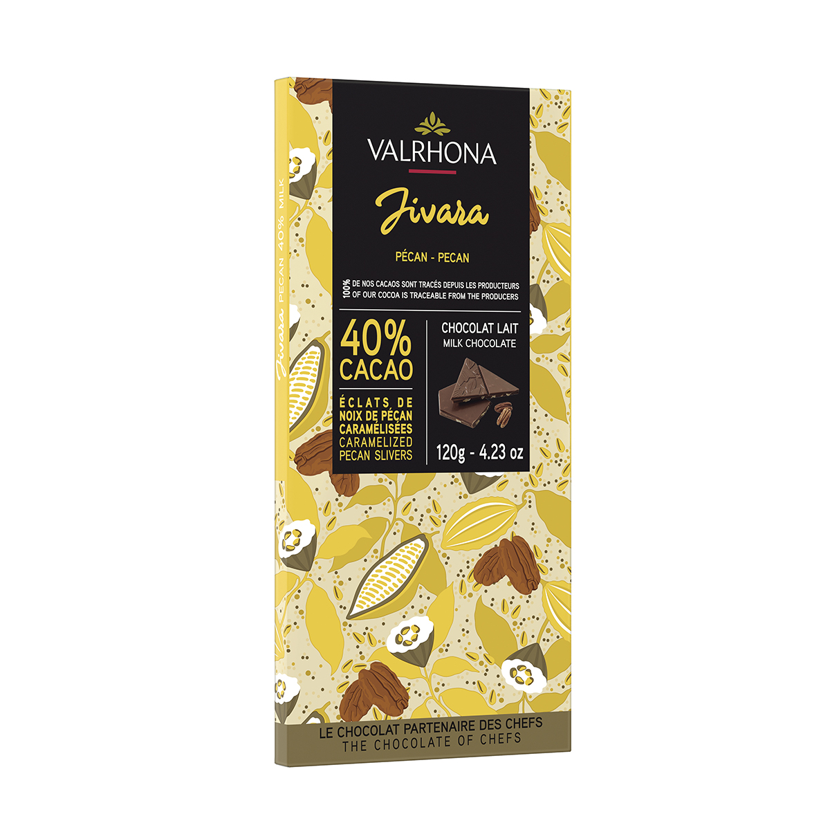 Valrhona JIVARA 40% Pecan 120g