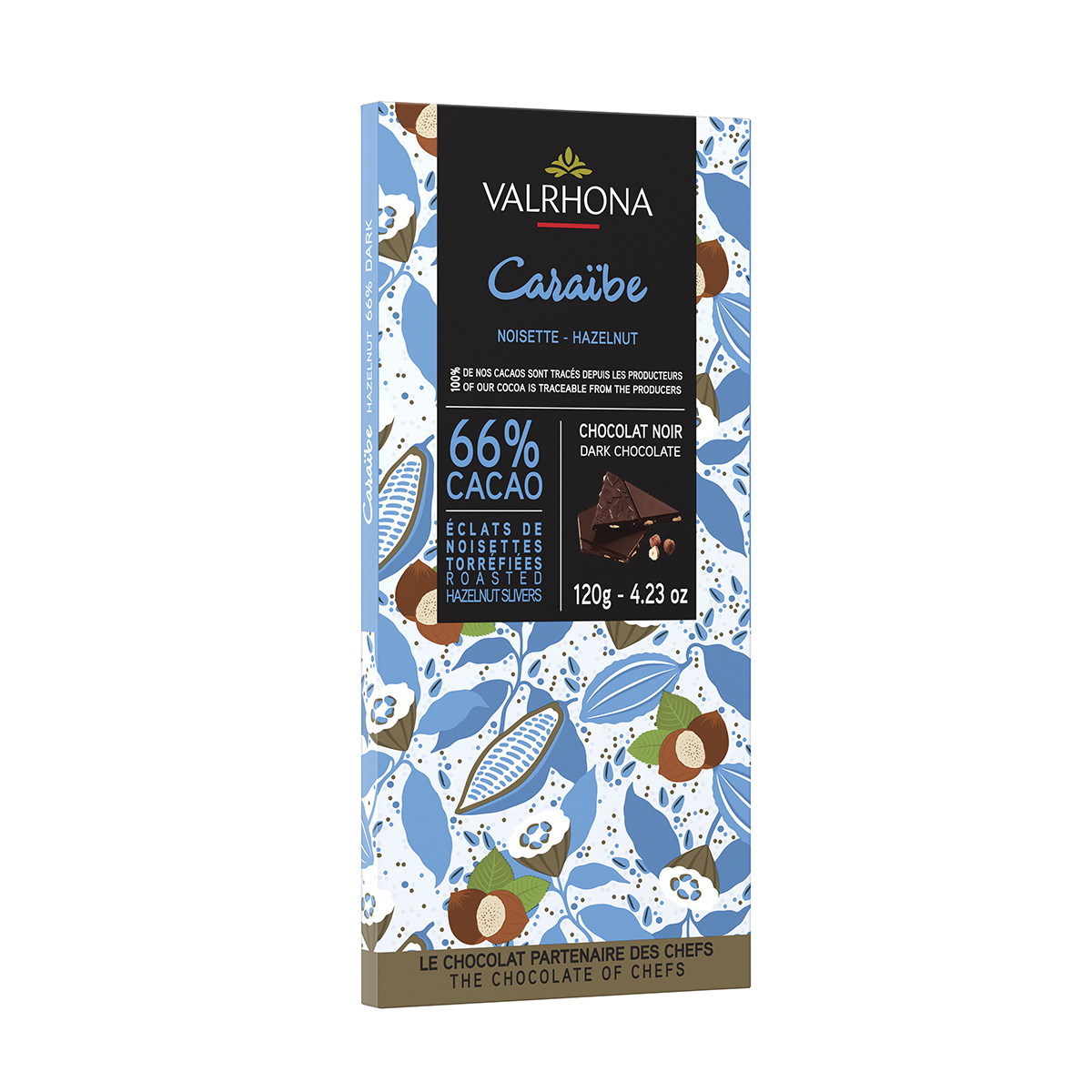 Valrhona CARAIBE 66% Noisette 120g