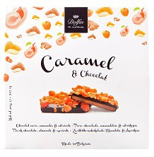 Dolfin Caramel & Chocolate - Almonds & Apricots 200g